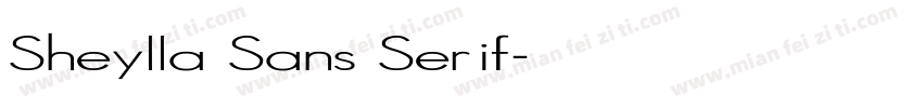Sheylla Sans Serif字体转换
